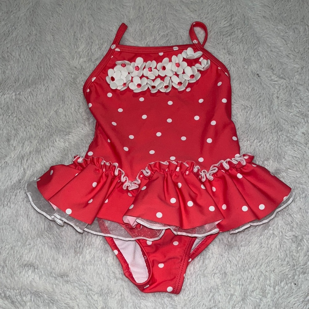 little me polkadot baiting suit